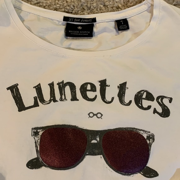 Masion Scotch White T-Shirt - Picture 2 of 9